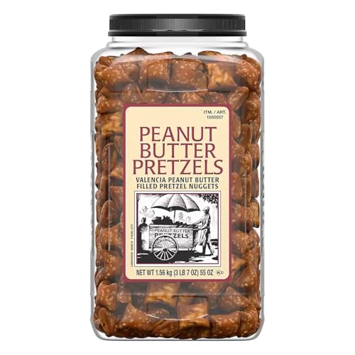 Mit Erdnussbutter gefüllte Brezel-Nuggets, 1,56 kg, koscher, transfettfrei, toller Snack NAEM Mit Erdnussbutter gefüllte Brezel-Nuggets, 1,56 kg, koscher, transfettfrei, toller Snack NAEM von NAEM