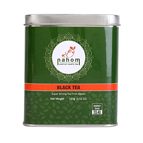 NAHOM Premium CTC Assam Black Tea & English Breakfast Tea | Starker, vollmundiger, kühner, köstlicher | Perfekt für Kombucha, Eistee & Irish Breakfast Tea 3.53oz / 100 Gramm von NAHOM