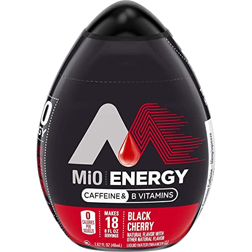 MiO Energy Black Cherry Liquid Water Enhancer, Caffeinated, 1.62 fl oz (Limited Edition) von Mio