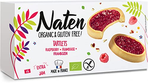 GLUTENFREIE TÖRTCHEN MIT HIMBEERMARMELADE BIO 130 g - NATEN von NATEN