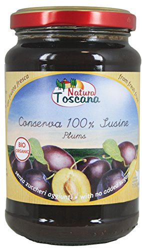 NATURA TOSCANA Zwetschgenkonserve - Pflaumen-Brotaufstrich, 6er Pack (6 x 400 g) von NATURA TOSCANA