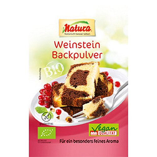 Natura Bio Weinstein-Backpulver 3er-Pack, 54 g von Natura