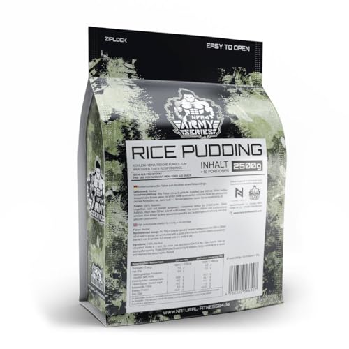 NF24 RICE PUDDING 2,5Kg | 100% Instant Reismehl Pulver für Rice Meal ohne Zusatzstoffe | Cremig, Vegan & Glutenfrei | Reispudding ohne Geschmack von NATURALFITNESS24