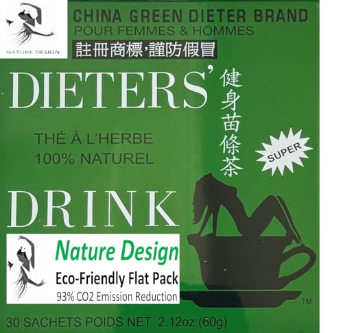 NATURE DESIGN Grüner Tee, Umweltfreundlich, 93% reduzierte CO2-Auswirkung, Gewichtsmanagement, Vegetarisch von NATURE DESIGN