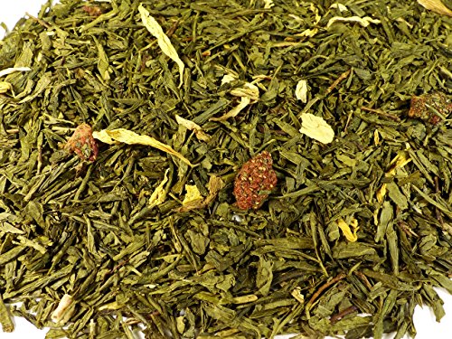 Erdbeer Rhabarber Grüner Tee Naturideen® 100g von NATURIDEEN