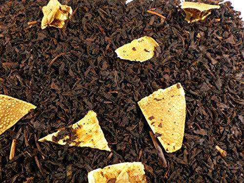 Lemon Schwarzer Tee Naturideen® 100g (loser schwarzer Tee mit Zitronenschalen und Zitronen-Aroma verfeinert) von NATURIDEEN