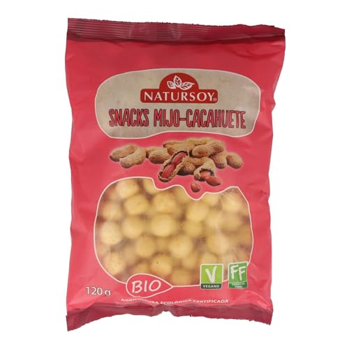 Bio-Hirse- und Erdnuss-Snacks 120 G von NATURSOY
