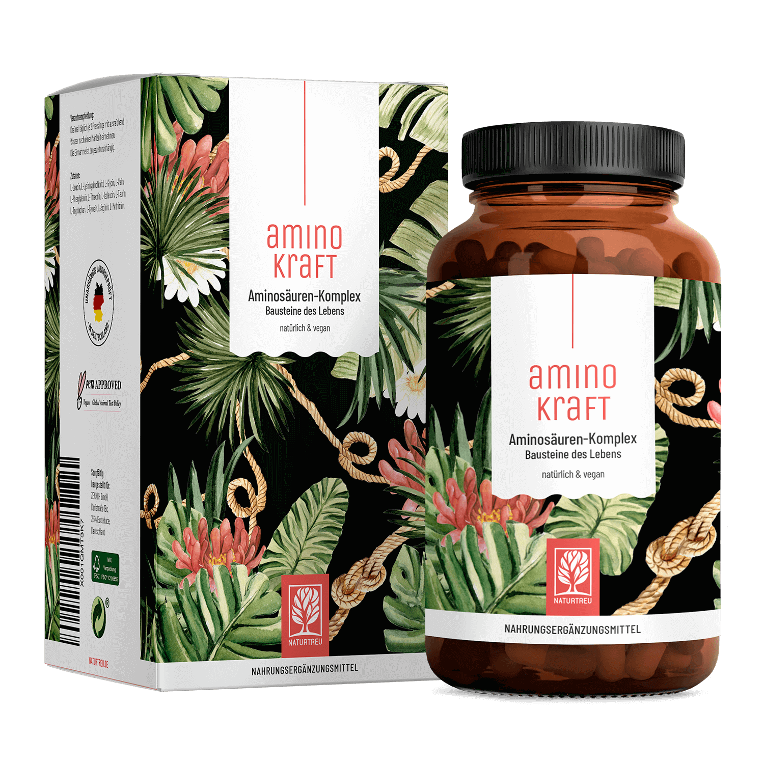 Aminokraft: Aminosäuren-Komplex - 1 Dose Aminokraft (die meisten Kunden kaufen 2 Dosen) von NATURTREU