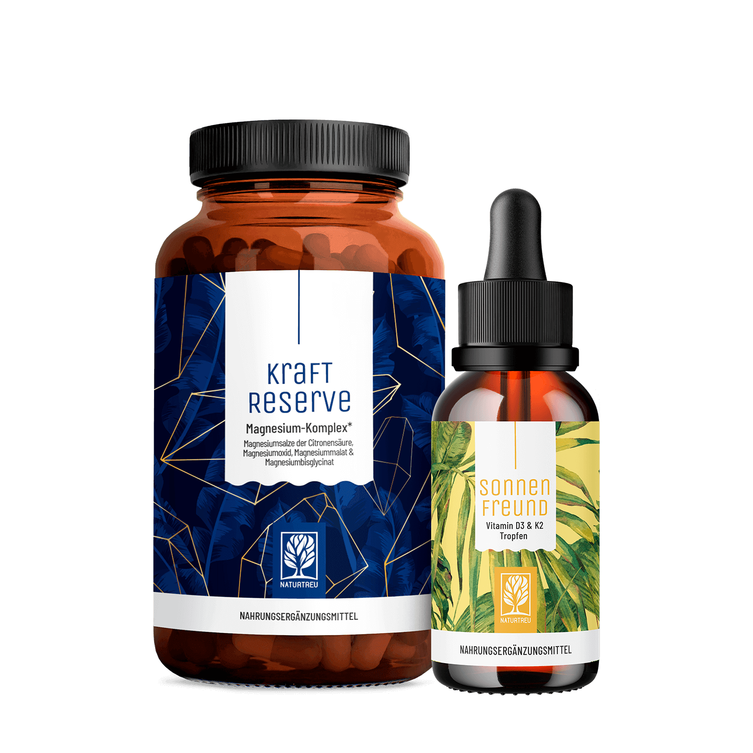 Basispaket: Vitamin D3 K2 & Magnesium-Komplex Basispaket: Vitamin D3 K2 & Magnesium-Komplex von NATURTREU