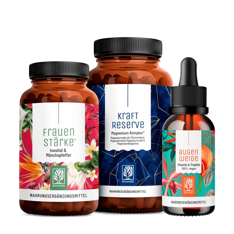 Frauengesundheit Paket: Frauenstärke, Augenweide & Kraftreserve von NATURTREU