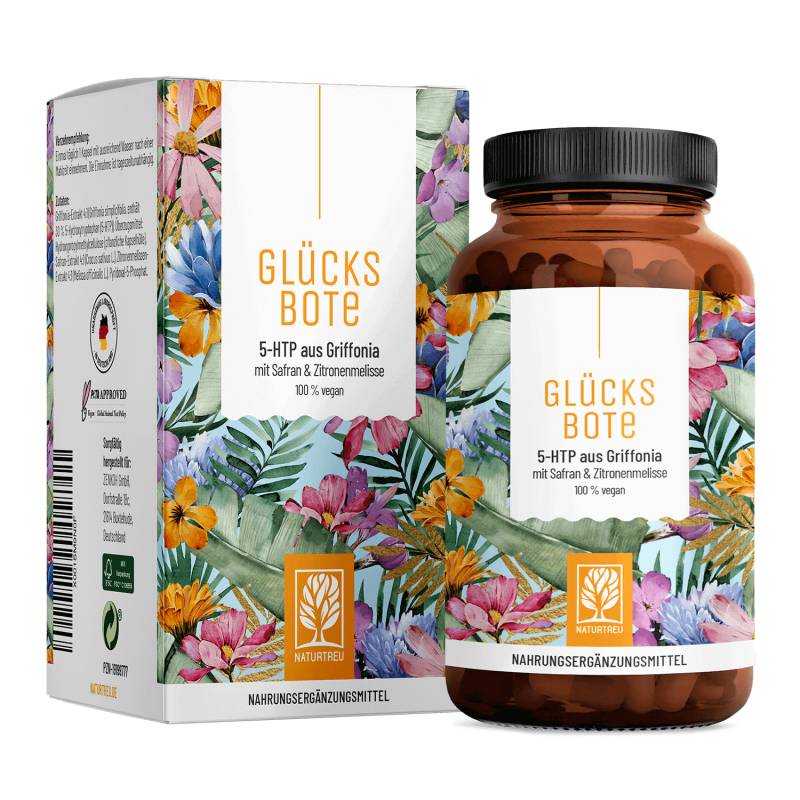 Glücksbote: 5-HTP aus Griffonia - 1 Dose Glücksbote (die meisten Kunden kaufen 2 Dosen) von NATURTREU