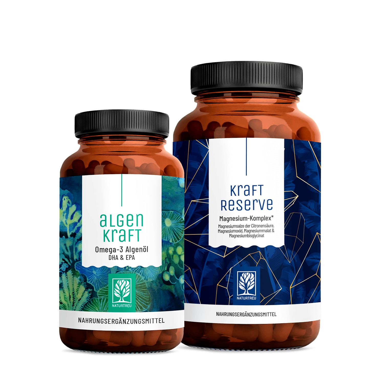 Gut-Gerüstet-Paket: Algenkraft & Kraftreserve Gut-Gerüstet-Paket: Algenkraft & Kraftreserve von NATURTREU