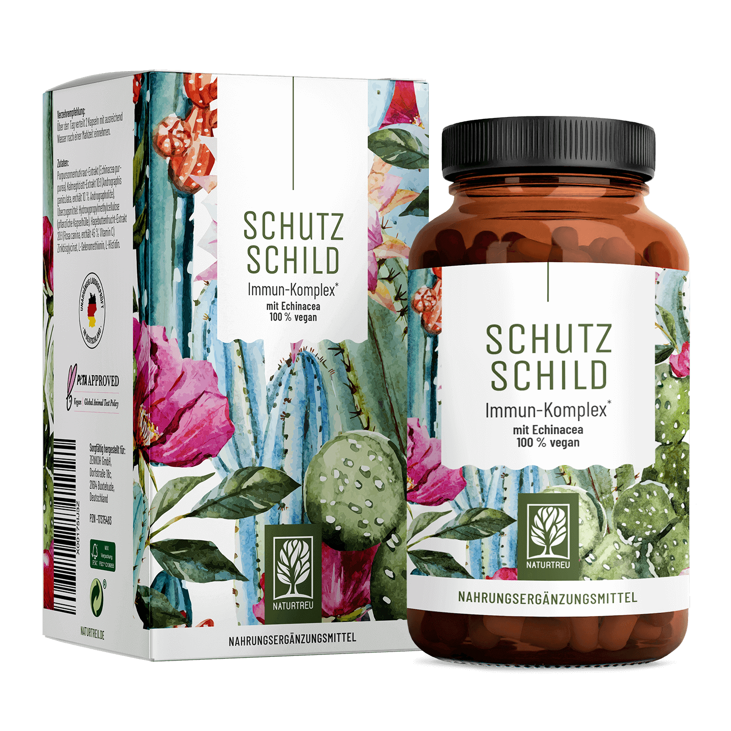 Schutzschild: Immun-Komplex mit Echinacea - 1 Dose Schutzschild (die meisten Kunden kaufen 2 Dosen) von NATURTREU