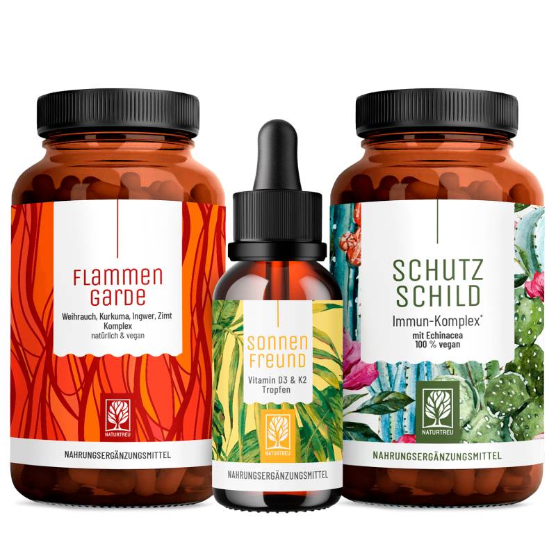 Immunsystem-Paket*: Schutzschild, Sonnenfreund & Flammengarde von NATURTREU