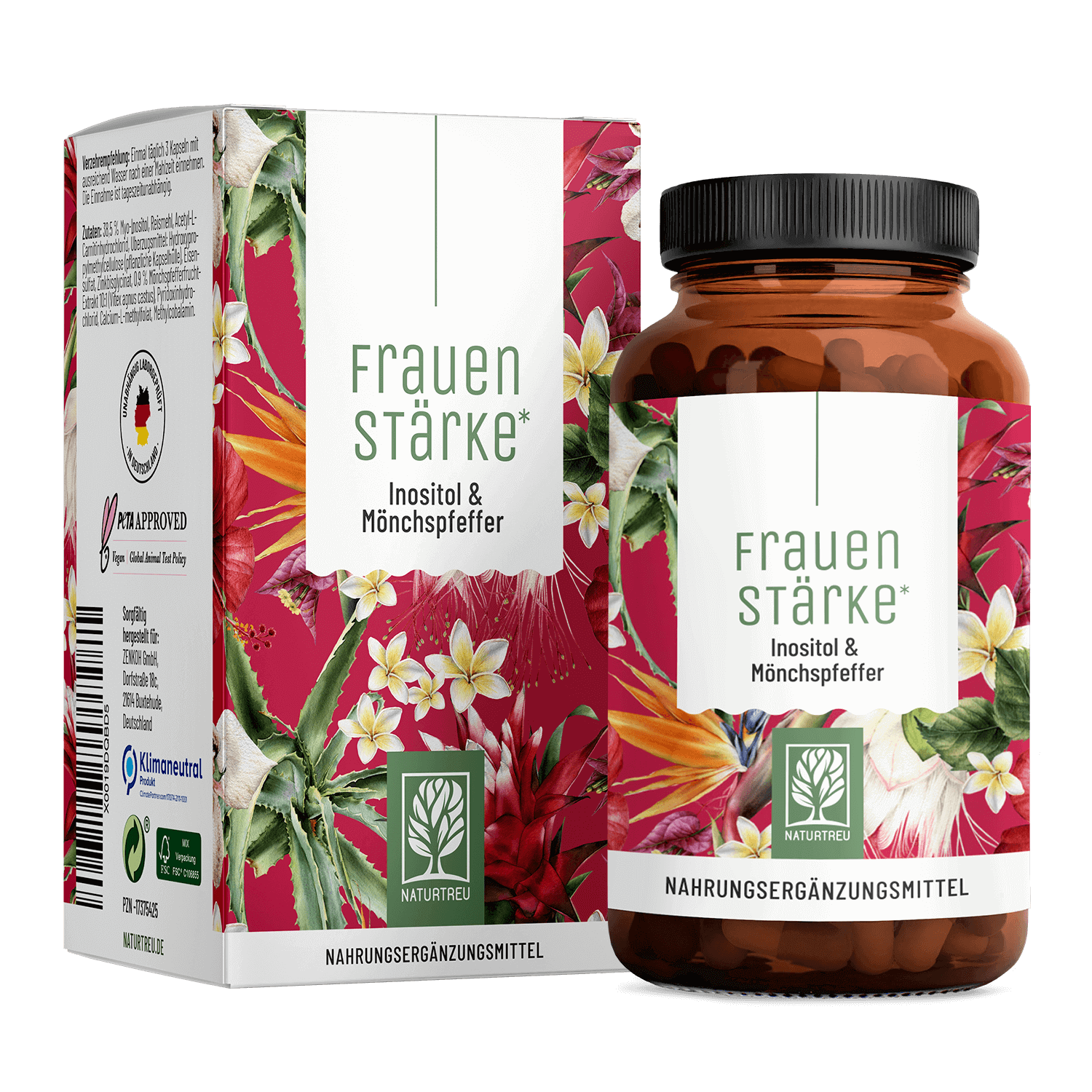 Frauenstärke: Inositol Mönchspfeffer Komplex - 1 Dose Frauenstärke (die meisten Kunden kaufen 2 Dosen) von NATURTREU