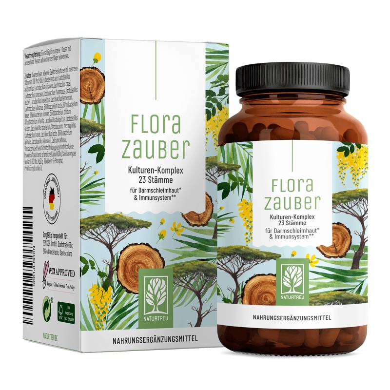 Florazauber: Kulturen-Komplex für den Darm* - 1 Dose Florazauber (die meisten Kunden kaufen 2 Dosen) von NATURTREU