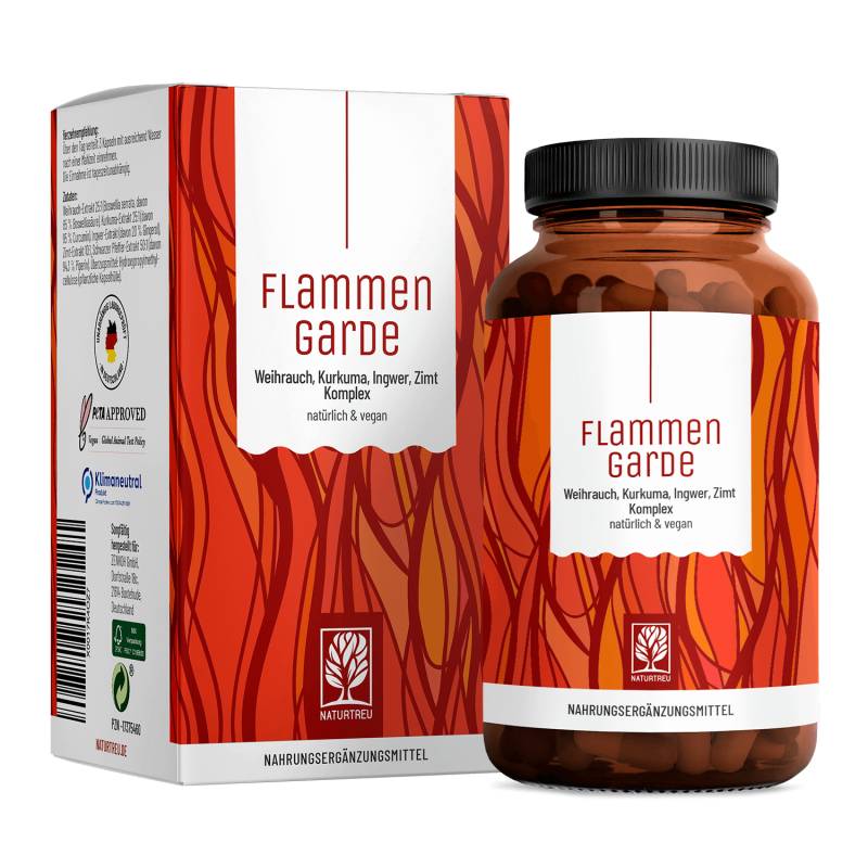 Flammengarde: Kurkuma Weihrauch Komplex mit Ingwer und Zimt - 1 Dose (die meisten Kunden kaufen 2 Dosen) von NATURTREU
