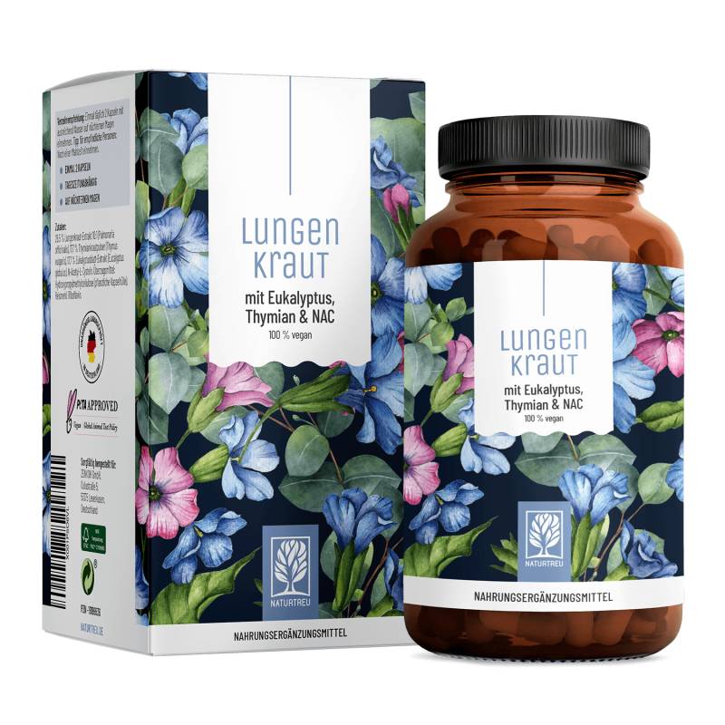 Lungenkraut: Mit Eukalyptus, Thymian & NAC - 1 Dose Lungenkraut (die meisten Kunden kaufen 2 Dosen) von NATURTREU