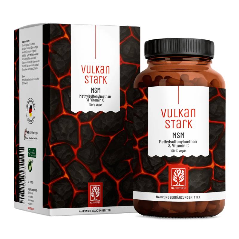 MSM-Komplex mit Vitamin C - Vulkanstark - 1 Dose Vulkanstark (die meisten Kunden kaufen 2 Dosen) von NATURTREU