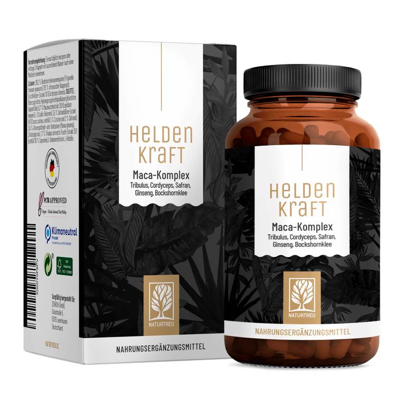 Maca-Komplex mit Tribulus - Heldenkraft - 1 Dose Heldenkraft (die meisten Kunden kaufen 2 Dosen) von NATURTREU