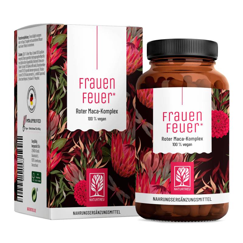 Roter Maca-Komplex - Frauenfeuer - 1 Dose Frauenfeuer (die meisten Kunden kaufen 2 Dosen) von NATURTREU