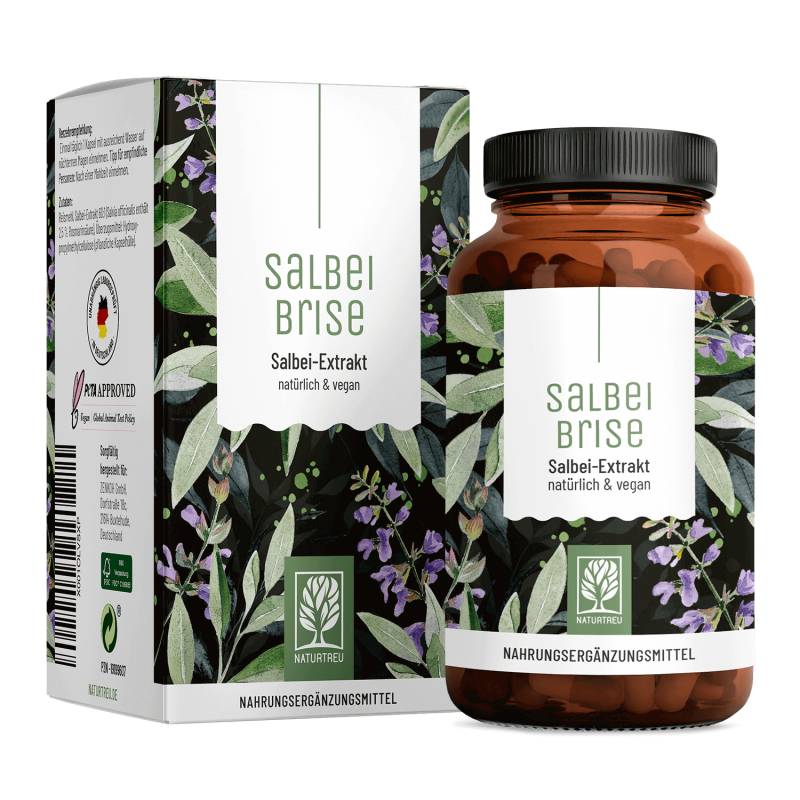 Salbeibrise: Hochdosierter Salbei-Extrakt - 1 Dose SALBEIBRISE (die meisten Kunden kaufen 2 Dosen) von NATURTREU