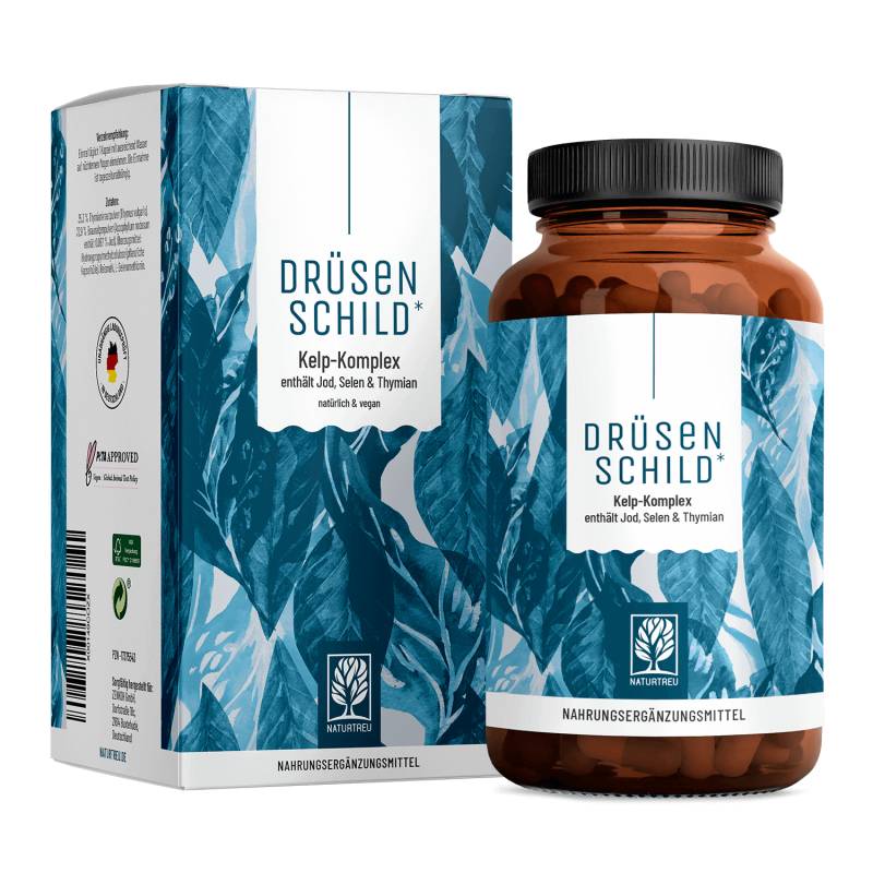 Drüsenschild: Schilddrüse-Komplex mit Jod & Selen - 1 Dose Drüsenschild (die meisten Kunden kaufen 2 Dosen) von NATURTREU