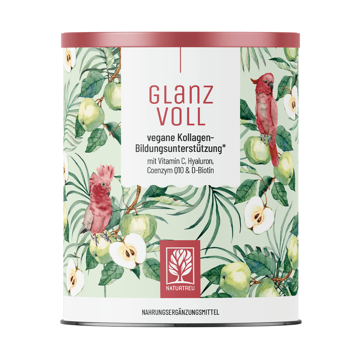 Glanzvoll: Vegane Kollagen-Bildungsunterstützung* mit Vitamin C, Hyaluron, Q10 & D-Biotin - 1 Dose GLANZVOLL (die meisten Kunden kaufen 2 Dosen) von NATURTREU