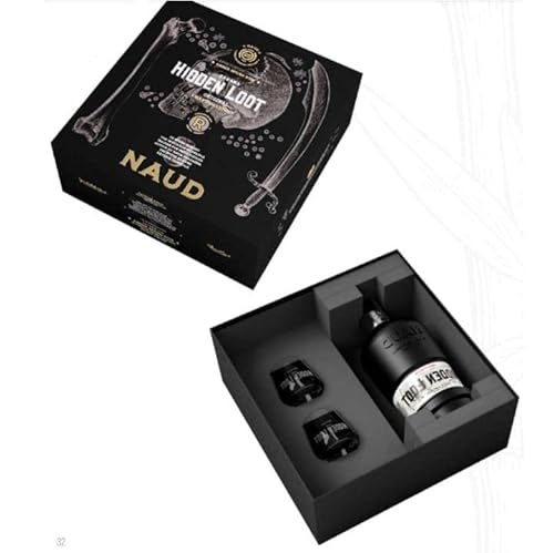 NAUD HIDDEN LOOT AMBER SPICED RUM PANAMA 70 CL IN EINER SCHACHTEL MIT ZWEI GLÄSERN NAUD HIDDEN LOOT AMBER SPICED RUM PANAMA 70 CL IN EINER SCHACHTEL MIT ZWEI GLÄSERN von NAUD