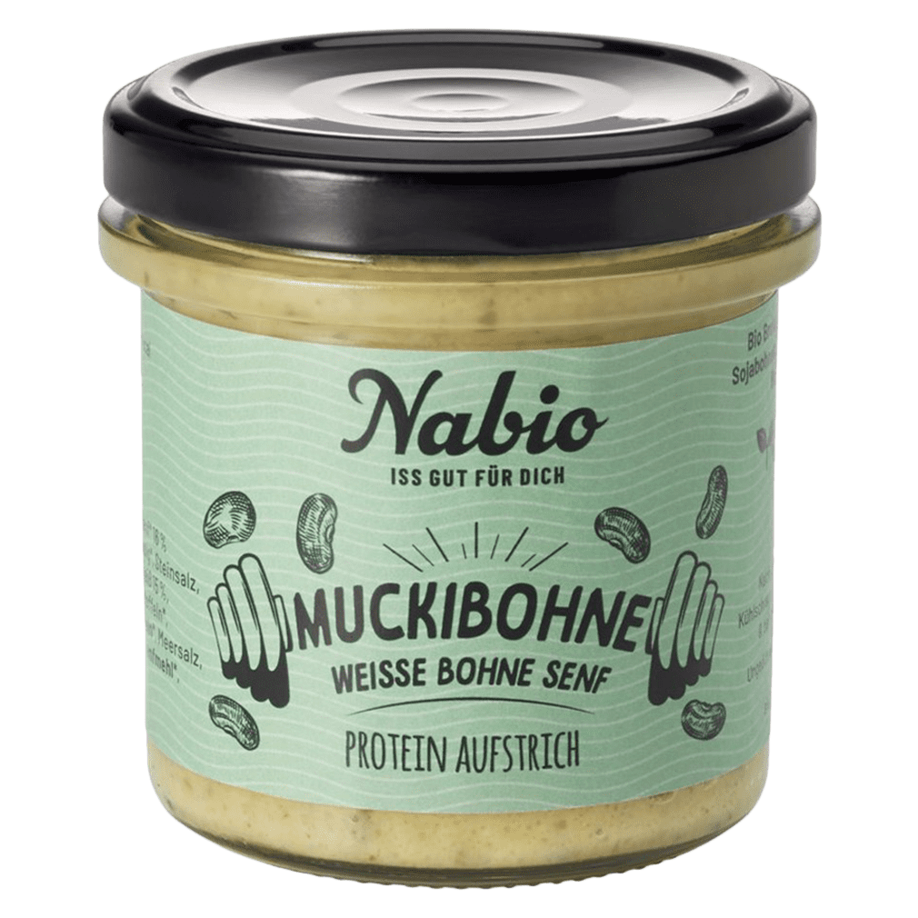Bio Protein-Aufstrich "Muckibohne" - Weiße Bohne Senf von NAbio