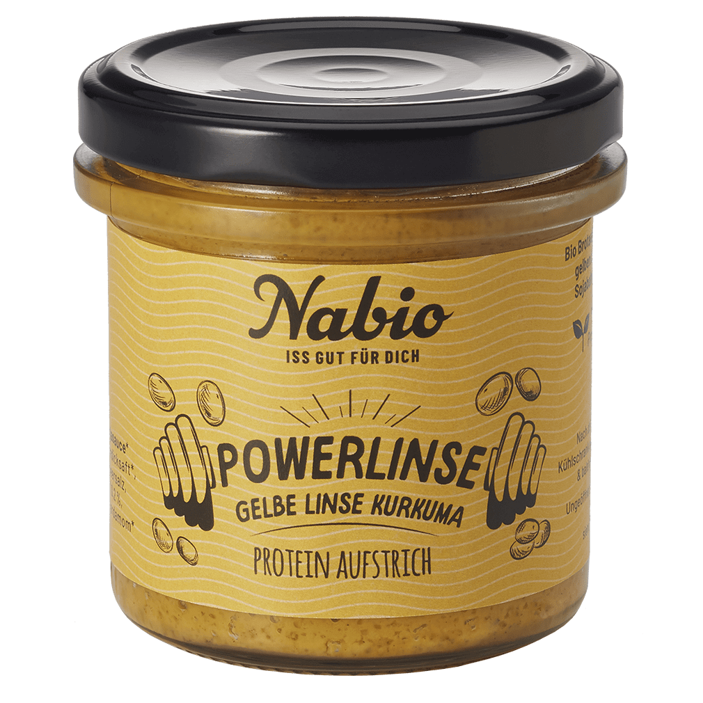 Bio Protein-Aufstrich Powerlinse Gelb von NAbio