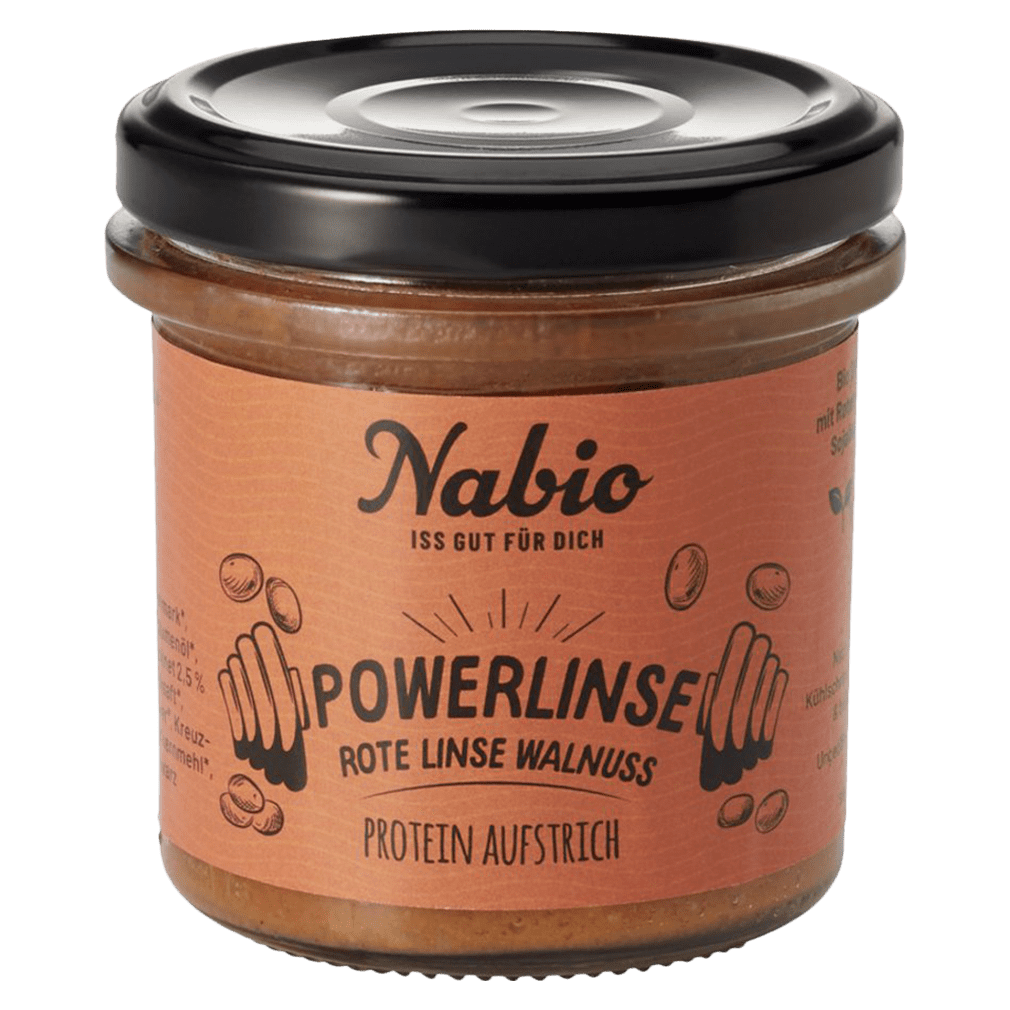 Bio Protein-Aufstrich "Powerlinse" - Rote Linse Walnuss von NAbio