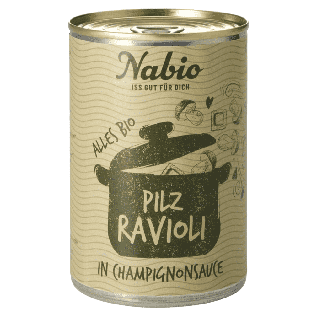Bio Ravioli in Champignonsauce von NAbio