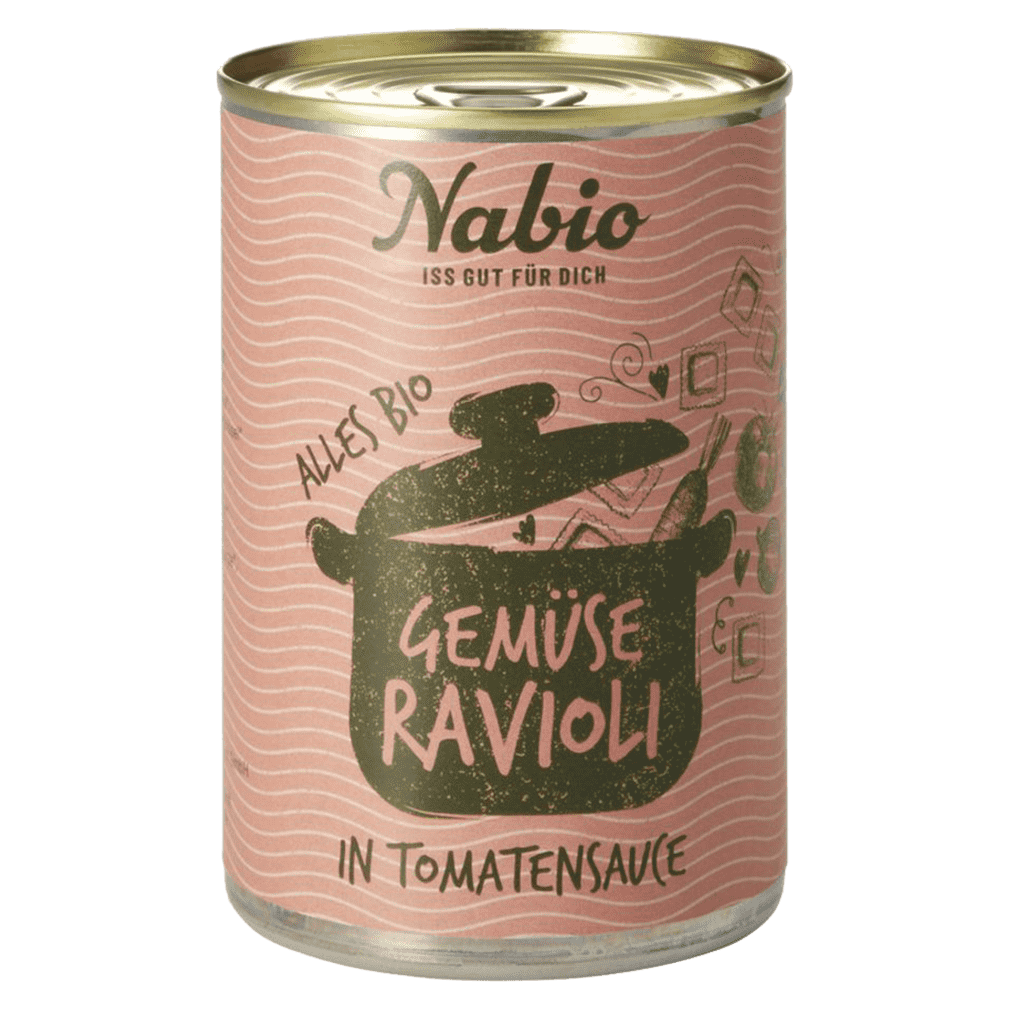 Bio Ravioli in Gemüse-Tomatensauce von NAbio