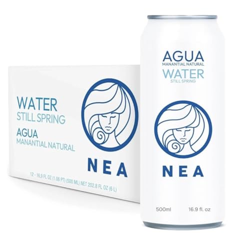 Mineralwasser Still NEA in Dosen – Quellwasser aus den Österreichischen Alpen – 12 x 50cl – Stilles Wasser BPA- & mikroplastikfrei – Nachhaltige Aluminiumdosen von NEA