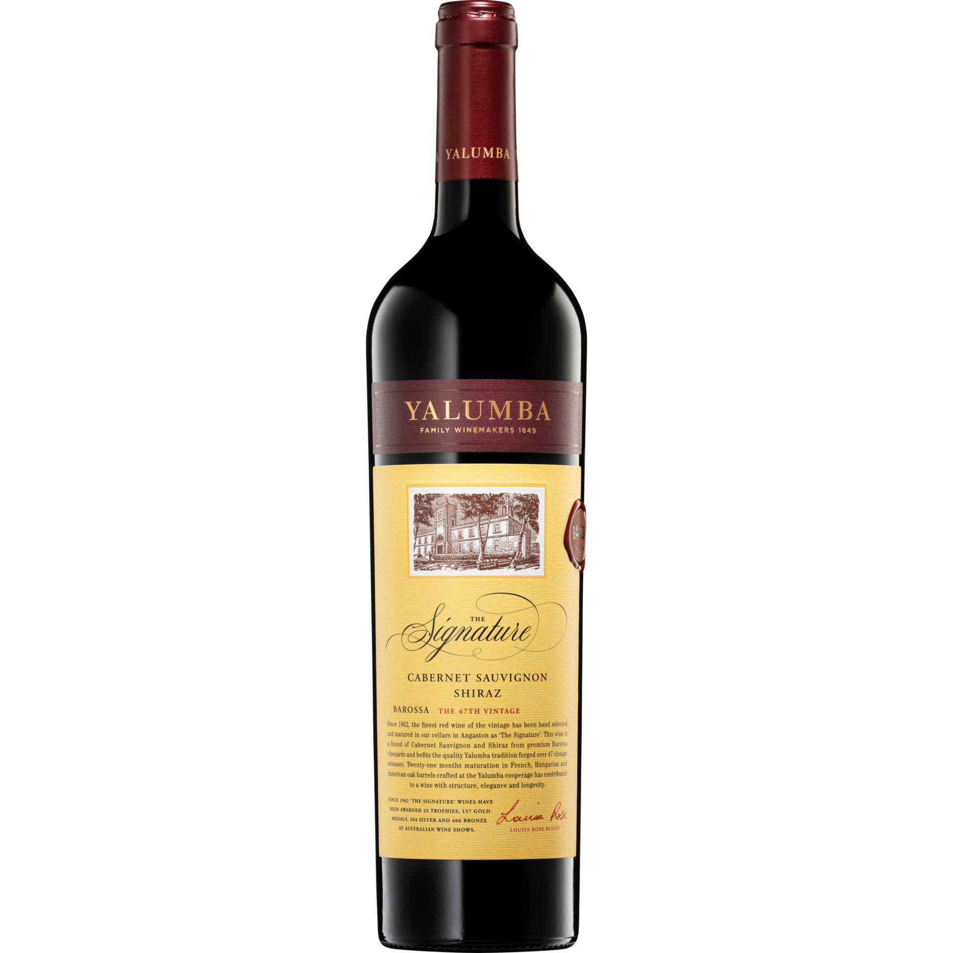 The Signature Cabernet Sauvignon Shiraz, Barossa Valley, South Australia, 2018, Rotwein The Signature Cabernet Sauvignon Shiraz, Barossa Valley, South Australia, 2018, Rotwein von NEGOCIANTS INTERNATIONAL, ANGASTON, Eden Valley Road
