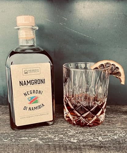 Negroni di Namibia - trinkfertiger italienischer Cocktail - Aperitif - holzfassgereift - aus München Giesing von NEGRONI MANUFAKTUR VEREDELT IM HOLZFASS