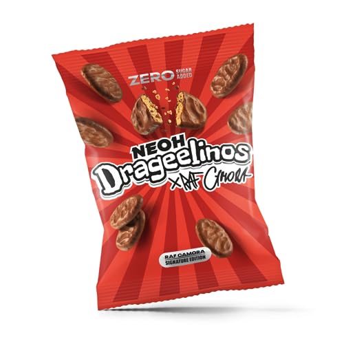 NEOH Drageelinos Schokoladenkekse von RAF Camora | KEIN Zuckerzusatz & frei von Palmöl | 1g Zucker | Keto-freundlich, Low-Carb, ballaststoffreich | Das ultimative schuldfreie Snackerlebnis von NEOH