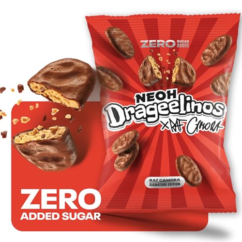 NEOH Drageelinos Schokoladenkekse von RAF Camora | KEIN Zuckerzusatz & frei von Palmöl | 1g Zucker & 100 kcal pro Portion | Keto-freundlich, Low-Carb, ballaststoffreich | 1 Pack NEOH Drageelinos Schokoladenkekse von RAF Camora | KEIN Zuckerzusatz & frei von Palmöl | 1g Zucker & 100 kcal pro Portion | Keto-freundlich, Low-Carb, ballaststoffreich | 1 Pack von NEOH