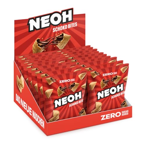 NEOH Low Carb Bites Schokolade - Ohne Zucker-Zusatz - nur 1 g Zucker - 20er Pack x 29g von NEOH