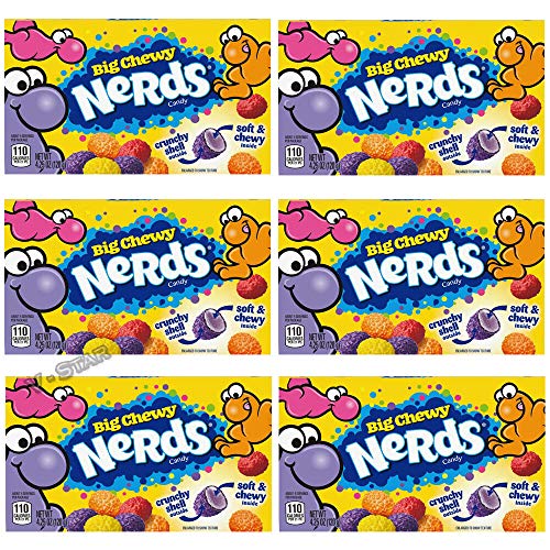 Big Chewy NERDS Soft Crunchy Candy Große Box American Sweets (6) von Nerds