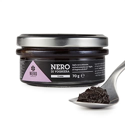 NERO FERMENTO NV Streichcreme mit schwarzem Knoblauch, hergestellt mit Voghiera Garlic D.O.P. 70 gr, Made in Italy, reich an Antioxidantien, ohne Konservierungsstoffe, ausgezeichnet mit Nudeln NERO FERMENTO NV Streichcreme mit schwarzem Knoblauch, hergestellt mit Voghiera Garlic D.O.P. 70 gr, Made in Italy, reich an Antioxidantien, ohne Konservierungsstoffe, ausgezeichnet mit Nudeln von NERO FERMENTO