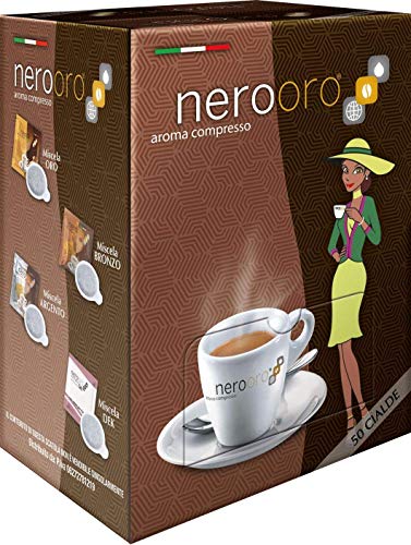 KAFFEE NEROORO - MISCELA BRONZO - Box 50 PADS ESE44 7.2g von NEROORO