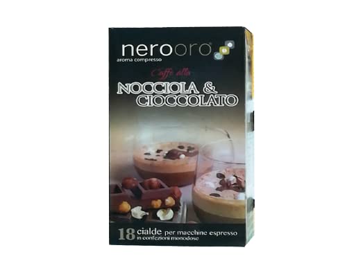 KAFFEE NOCCIOLA & CIOCCOLATO NEROORO NOCCHOKKINO - Box 18 PADS ESE44 von NEROORO