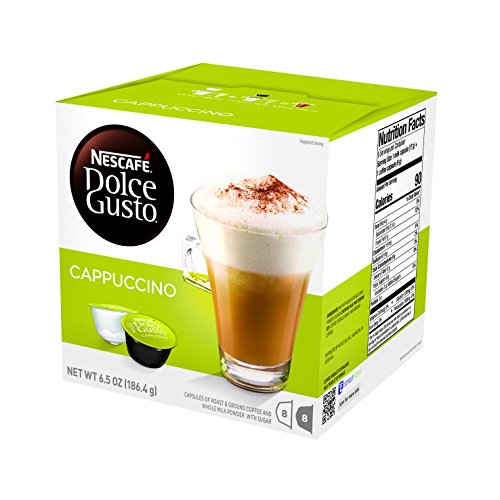 NESCAFE Dolce Gusto Coffee Capsules Cappuccino, 16 Count, Pack of 3 (Deluxe Edition) von NESCAFÉ DOLCE GUSTO