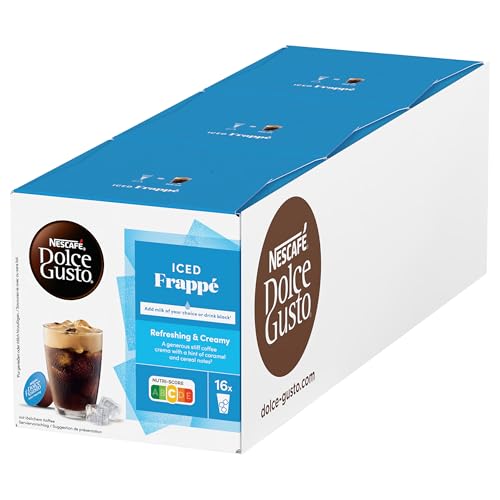 NESCAFÉ Dolce Gusto Iced Frappé, 3er Pack (3 x 16 Portionen) von NESCAFÉ DOLCE GUSTO