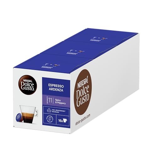 NESCAFÉ Dolce Gusto Ristretto Ardenza, 48 Kaffeekapseln (Intensität 11, dichte Crema), 3er Pack (3 x 16 Kapseln) von NESCAFÉ DOLCE GUSTO