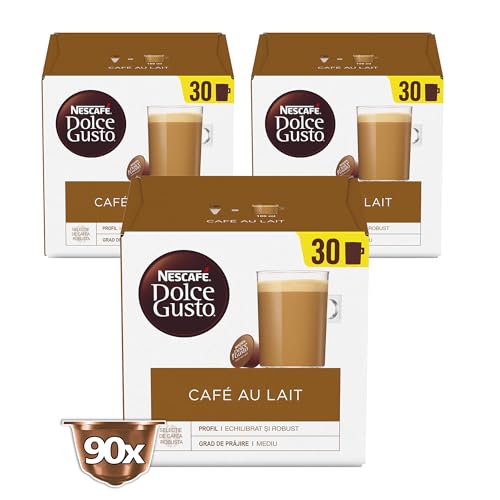 Nescafé Dolce Gusto 30er Box Café au Lait, Kaffee, Milchkaffee, Kaffeekapsel, 30 Kapseln Nescafé Dolce Gusto 30er Box Café au Lait, Kaffee, Milchkaffee, Kaffeekapsel, 30 Kapseln von NESCAFÉ DOLCE GUSTO