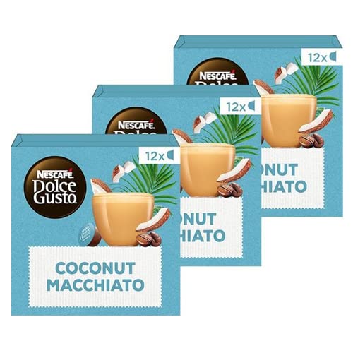 Nescafé Dolce Gusto capsules Coconut Macchiato Vegan - 36 koffiecups - geschikt voor 36 koppen koffie - Dolce Gusto cups von NESCAFÉ DOLCE GUSTO