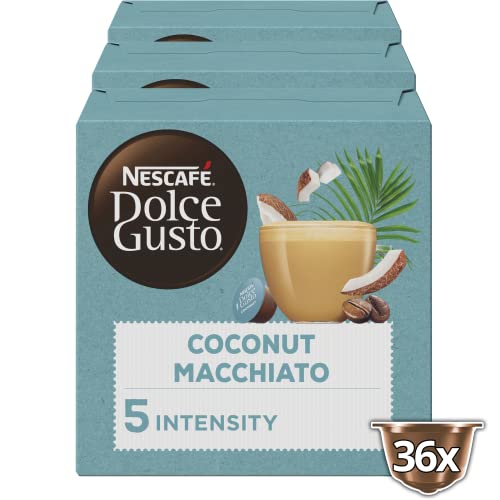 Nescafé Dolce Gusto capsules Coconut Macchiato Vegan - 36 koffiecups - geschikt voor 36 koppen koffie - Dolce Gusto cups von NESCAFÉ DOLCE GUSTO